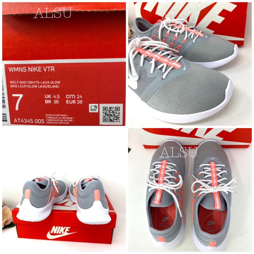 Nike VTR Wolf Grey White Lava Canvas W AUTHENTIC - Picture 8 of 8